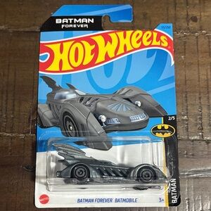 2021 Mattel Hot Wheels Batman Forever Batmobile - Black and Silver Bundle 2/$15